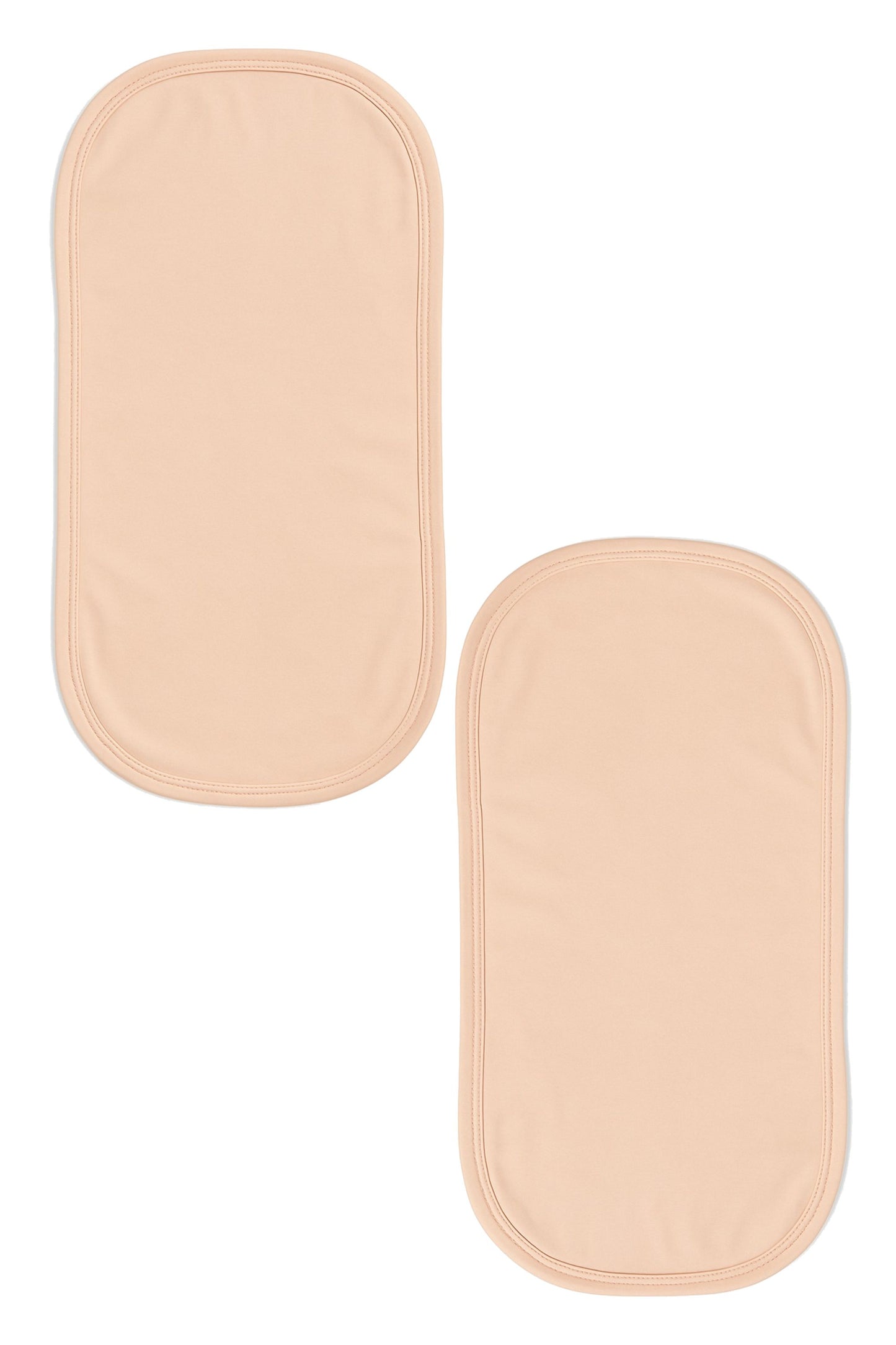 Eve Embrace Baby Burp Cloths - 2 Pack 100% Pima Cotton Absorbent Milk Spit Up Rags - Burping Cloths for Newborn, Girls Boys, Solid Peach