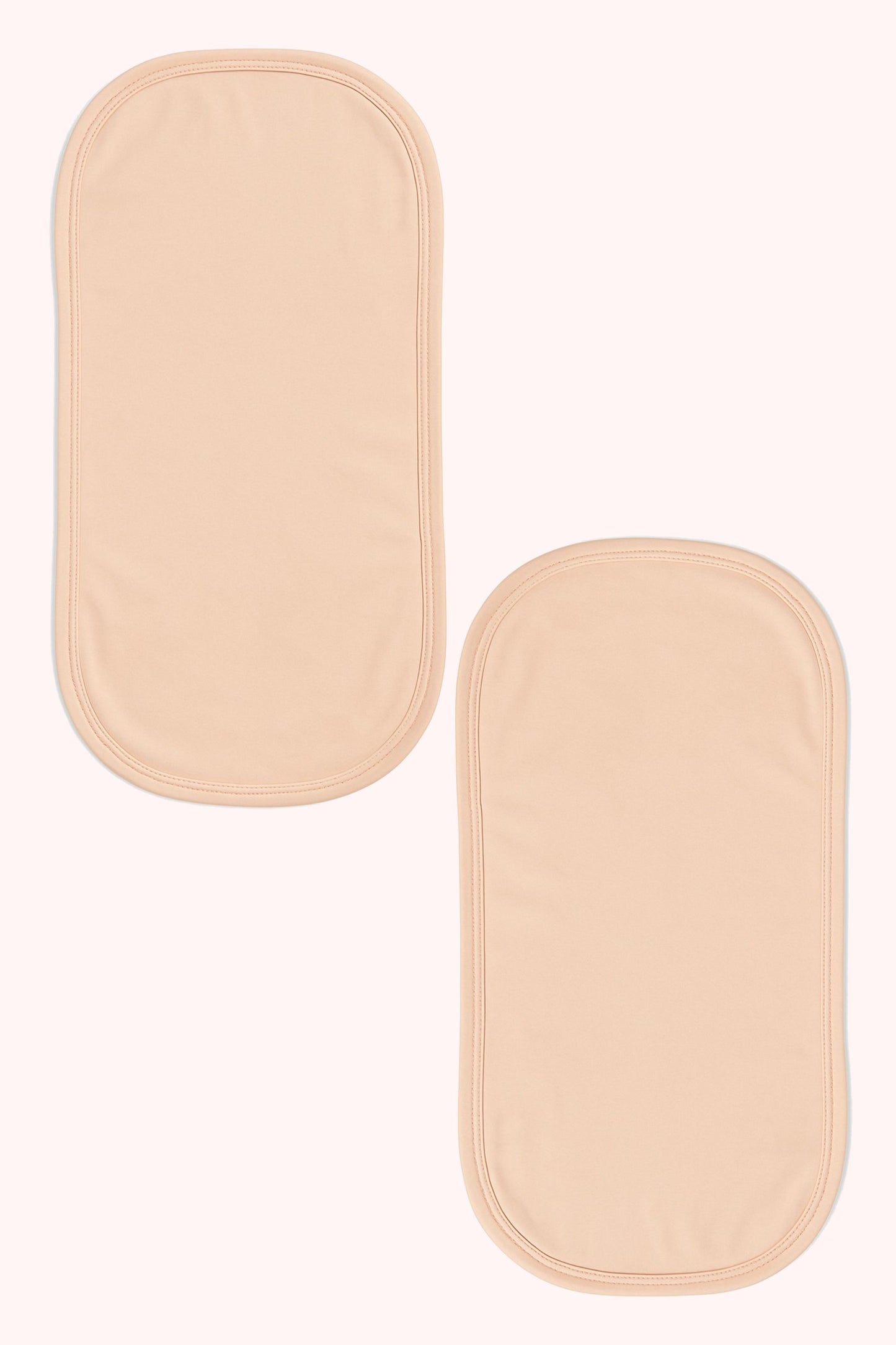 Eve Embrace Baby Burp Cloths - 2 Pack 100% Pima Cotton Absorbent Milk Spit Up Rags - Burping Cloths for Newborn, Girls Boys, Solid Peach